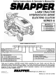 Snapper L T160H42GB V Safety Instructions & Operator's Manual