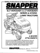 Snapper LT140H38ABV Safety Instructions & Operator's Manual