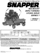 Snapper HZT21481BV Safety Instructions & Operator's Manual