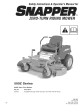 Snapper 500Z Series Safety Instructions & Operator's Manual