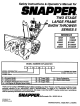 Snapper 10305 Safety Instructions & Operator's Manual