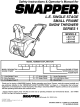 Snapper LE3171R Safety Instructions & Operator's Manual
