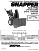 Snapper 9266 Safety Instructions & Operator's Manual