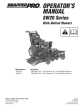 Snapper SW20 Series Operator's Manual