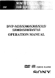Sony DVP-M35 Operation Manual