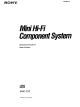 Sony MHC-C70 Operating Instructions Manual