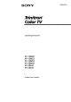Sony Trinitron KV-13M53 Operating Instructions Manual