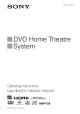 Sony DAV-HDX275 Operating Instructions Manual