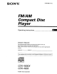 Sony CDX-4000X Operating Instructions Manual