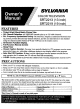 Sylvania SRT2213 Owner's Manual