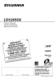 Sylvania LD320SSX Manual D'utilisation