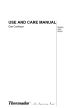 Thermador SGS Series Use And Care Manual