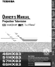 Toshiba 65HX83 Owner's Manual