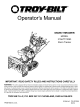 Troy-Bilt Storm Tracker 31AH7T74063 Operator's Manual