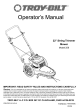 Troy-Bilt 258 Operator's Manual