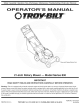 Troy-Bilt 830 Series Operator's Manual