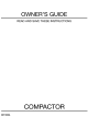 Frigidaire MTC500RBM3 Owner's Manual