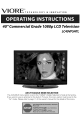 VIORE LC40VF5HTL Operating Instructions Manual