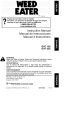 Weed Eater GHT 195 Instruction Manual
