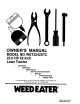 Weed Eater WET2242STC Owner's Manual