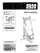 Weider 8920 User Manual