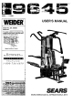 Weider PRO 9645 User Manual