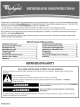 Whirlpool GR2FHTXVB00 User Instructions
