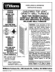 Williams 2509621 Installation & Operating Instruction Manual