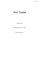 Genius Pen Tablet User Manual