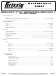 Grizzly G9731 Datasheet