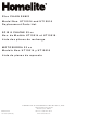 Homelite UT10514 Replacement Parts List Manual
