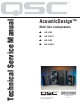 QSC AcousticDesign AD-S52 Technical & Service Manual