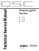 QSC PowerLight3 Series Technical & Service Manual