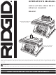 RIDGID EB44241 Operator's Manual