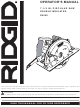 RIDGID R3200 Operator's Manual