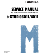 Toshiba e-studio3511, e-studio4511 Manual