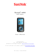 SanDisk Sansa e200 User Manual