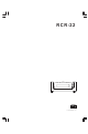 Sangean RCR-22 User Manual