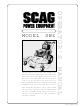 Scag Power Equipment SWZ Operator's Manual
