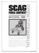 Scag Power Equipment SW Operator's Manual