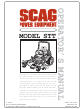 Scag Power Equipment STT Operator's Manual