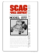 Scag Power Equipment STT Operator's Manual