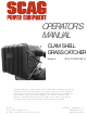 Scag Power Equipment GC-STT Operator's Manual