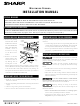Sharp Microwave Drawer Installation Manual