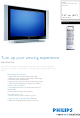 Philips 50PF7320 Specification Sheet