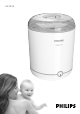 Philips STERILISER SCF225 Manual