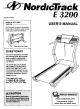NORDICTRACK E 3200 NTL16920 User Manual