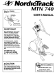 NORDICTRACK MTN 740 NTM58020 User Manual