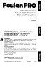 Poulan Pro PBV200 Instruction Manual