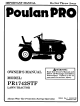 Poulan Pro PR1742STF Owner's Manual